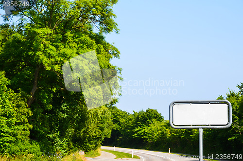 Image of Empty road sign