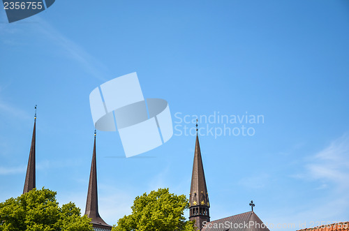 Image of Old church towers