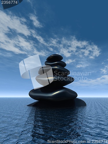 Image of pebbles tower