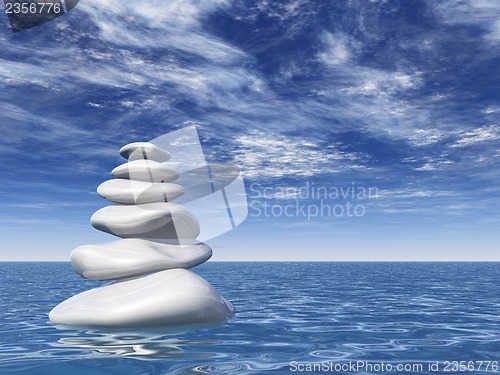 Image of pebbles tower