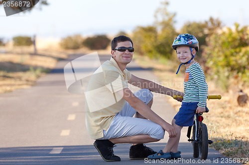 Image of family in a park