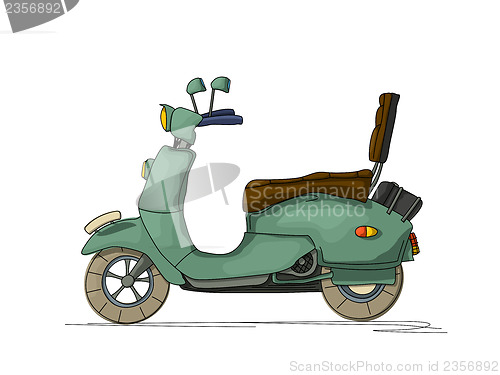 Image of Cartoon scooter