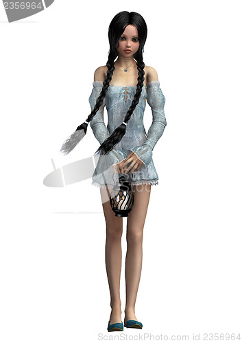Image of Girl with Lantern
