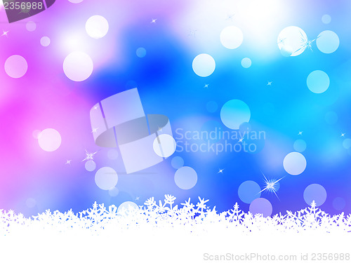 Image of Blue background with snowflakes. EPS 10