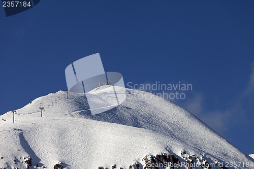 Image of Off-piste slope and ski lift