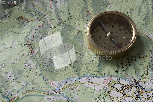 Image of Compass on map