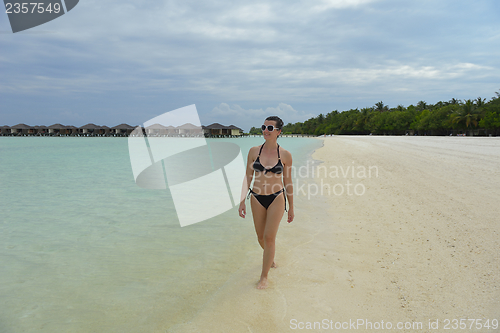 Image of happy woman enjoy  summer time