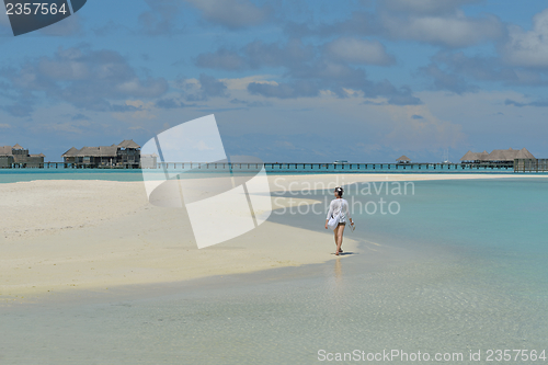 Image of happy woman enjoy  summer time