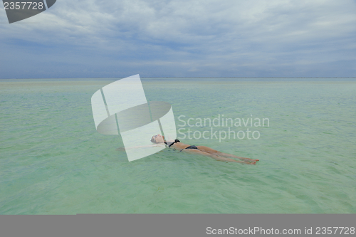 Image of happy woman enjoy  summer time