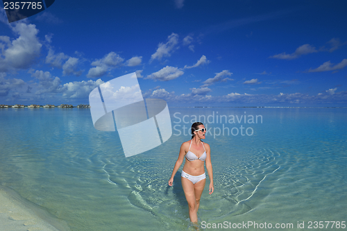 Image of happy woman enjoy  summer time