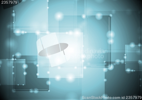 Image of Blue shiny tech background