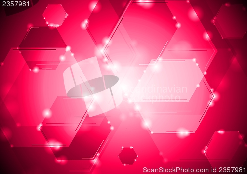Image of Abstract shiny tech background