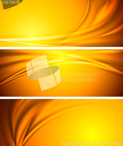 Image of Abstract vector sunny banners