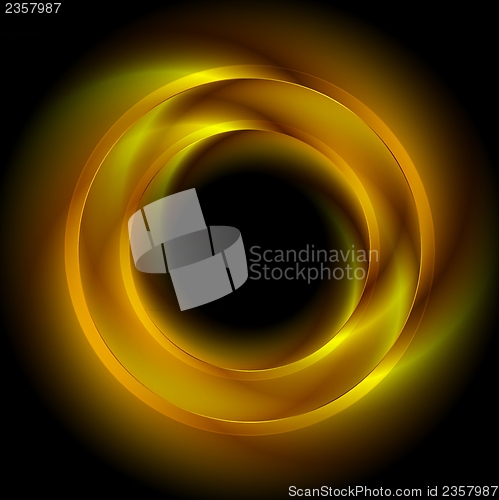 Image of Vibrant abstract rings. Vector logo