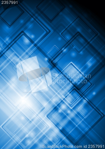 Image of Blue abstract tech design