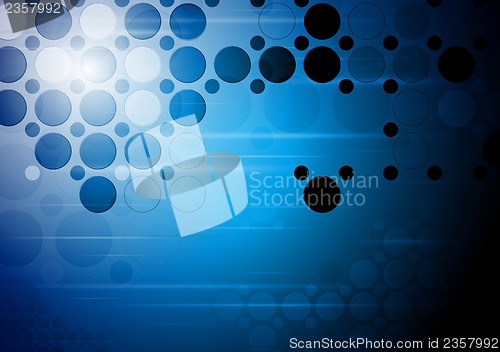 Image of Dark blue geometrical background