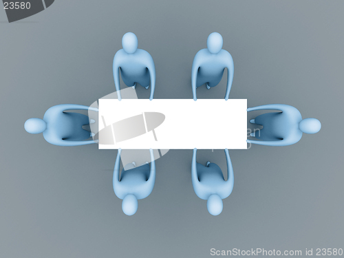 Image of 3d people holding an empty template for you to use as you like.