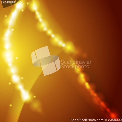 Image of Shiny vector waves background