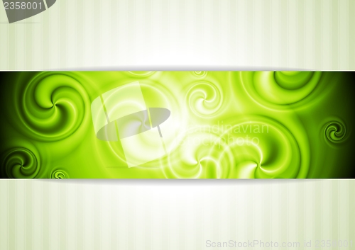 Image of Shiny business template with swirl elements