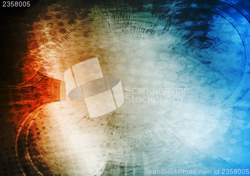 Image of Red and blue grunge design
