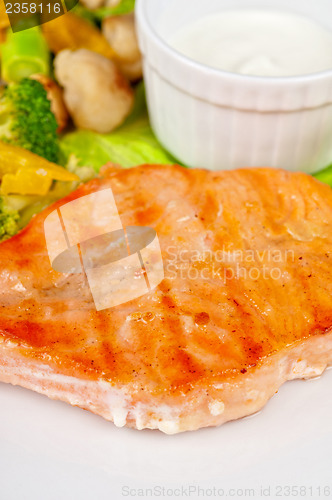 Image of salmon steak