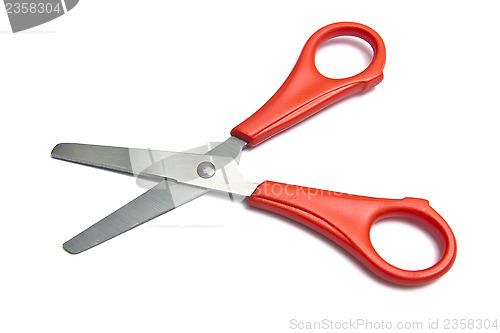 Image of Red handled scissors 