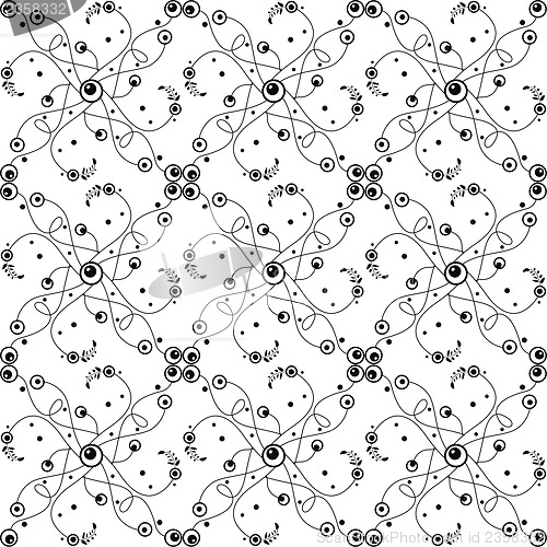 Image of seamless bubble dots pattern