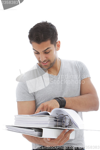 Image of Reading man