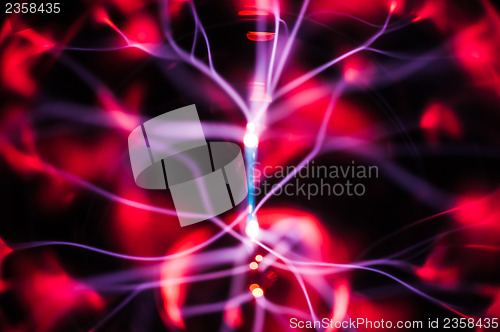 Image of Abstract patterns: plasma gas bright beams