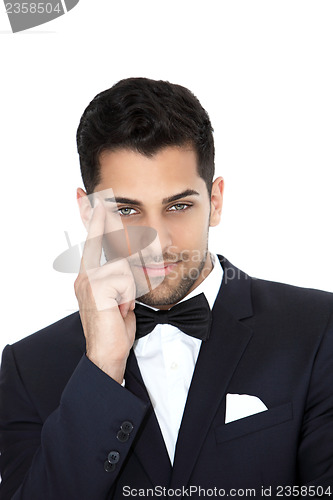 Image of Cheerful groom