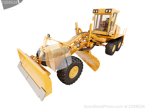 Image of Modern grader isolated