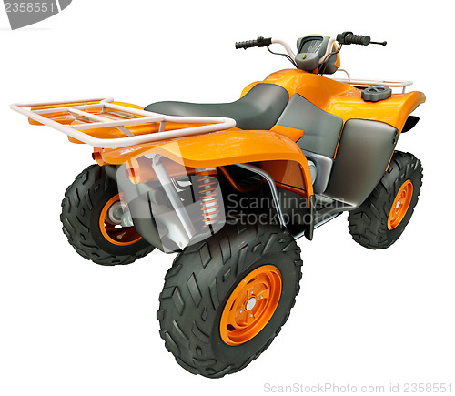 Image of Quad bike isolated