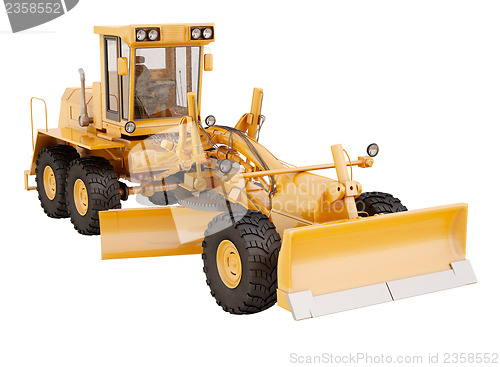 Image of Modern grader isolated