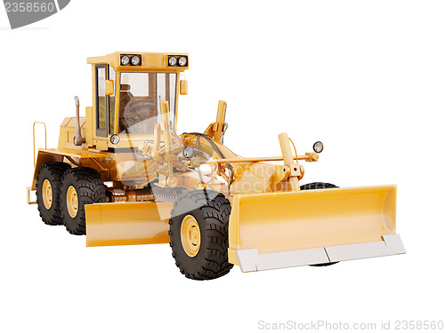 Image of Modern grader isolated