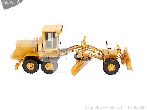 Image of Modern grader isolated