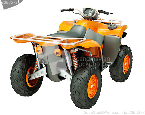 Image of Quad bike isolated