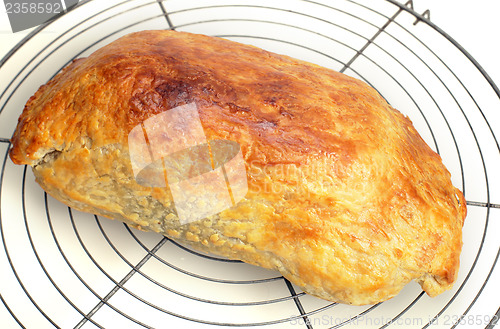 Image of Beef wellington from the oven