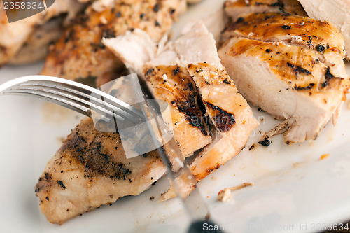 Image of Slicing Grilled Chicken