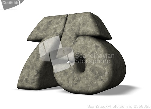 Image of stone number seventy five