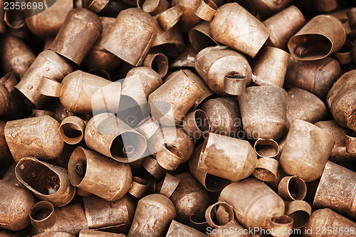 Image of Metal bells for camels on the open market. Pushkar, India