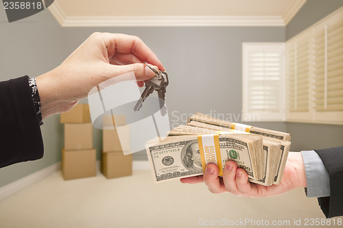 Image of Handing Over Cash For House Keys