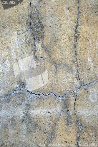 Image of Old cracked concrete wall: grunge background