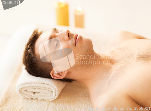 Image of man in spa