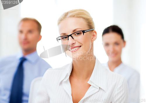 Image of businesswoman in office