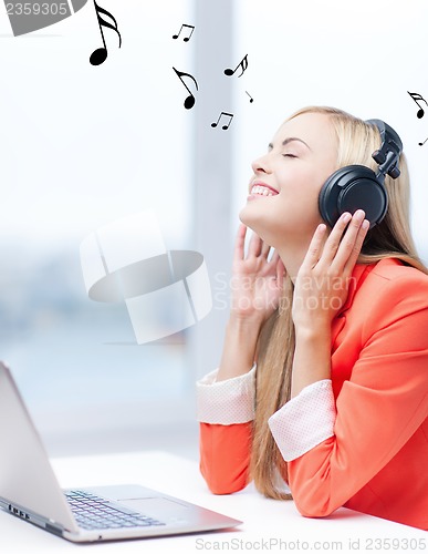 Image of woman with headphones