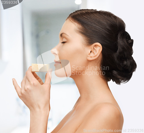 Image of woman with soap