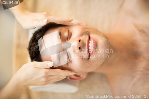 Image of man in spa