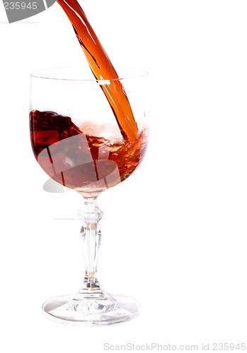 Image of Red wine pour