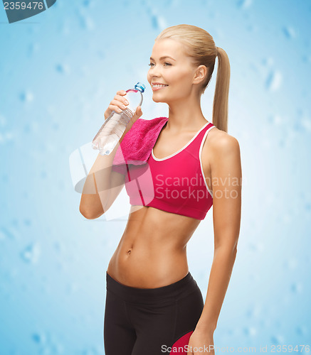 Image of woman with bottle of water