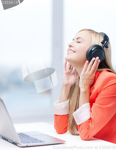 Image of woman with headphones